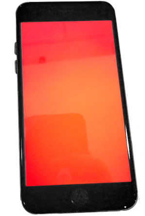 красный экран iphone 6